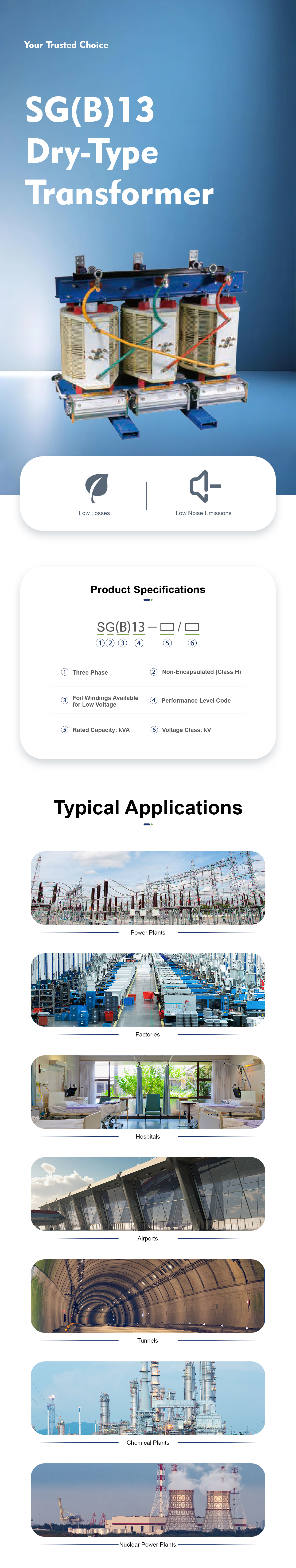 SG(B)13 type dry-type transformer
